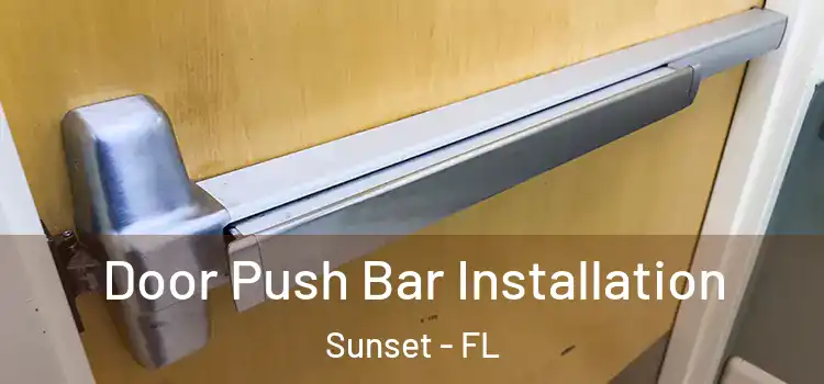  Door Push Bar Installation Sunset - FL