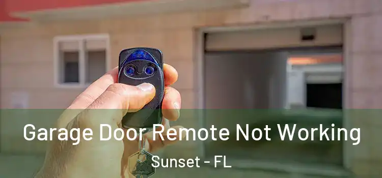  Garage Door Remote Not Working Sunset - FL