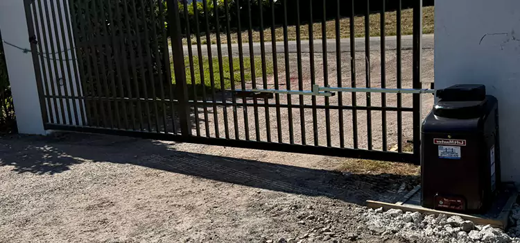 Solar Swing Gate Opener Sunset