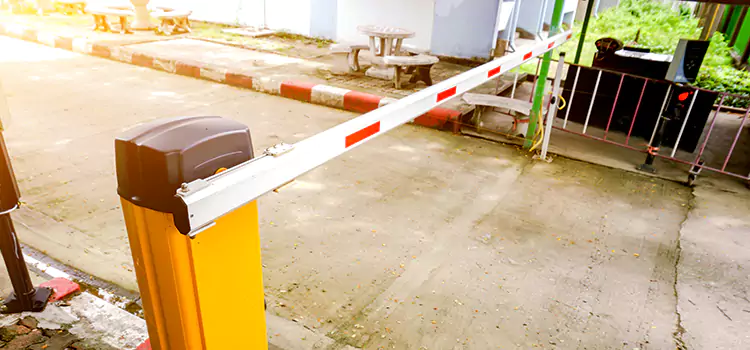 Automatic Parking Gate Installation Sunset