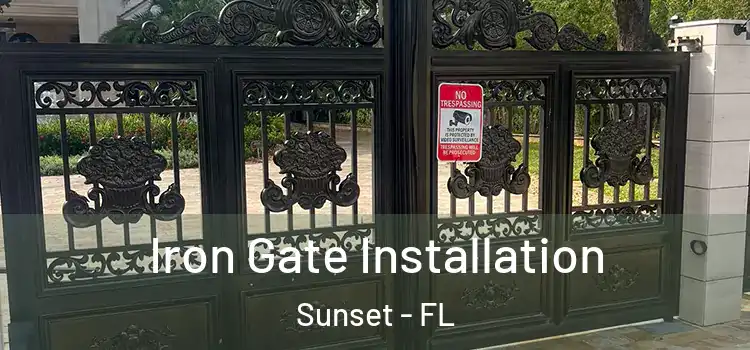  Iron Gate Installation Sunset - FL